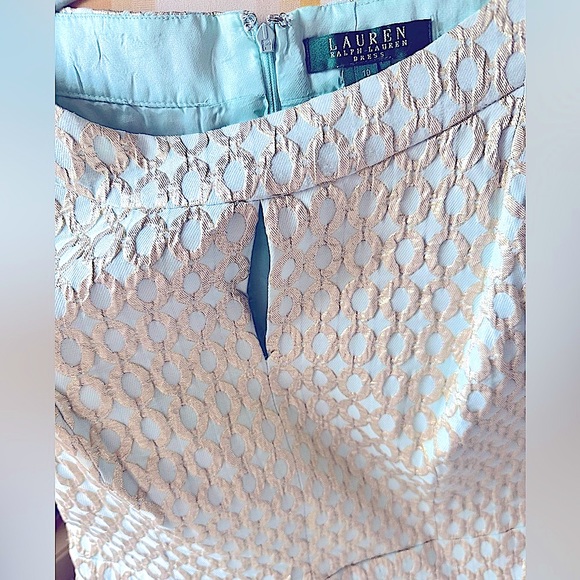 ✨Ralph Lauren✨Luxe Metallic Party Dress, Size 10 - Picture 3 of 8